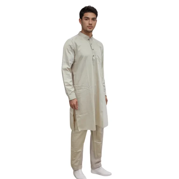 kurta pajama with ban collar