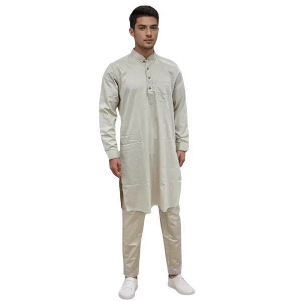 kurta pajama with ban collar