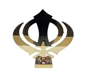 brass coated khanda sahib