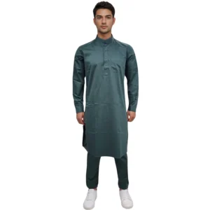 kurta pajama with ban collar