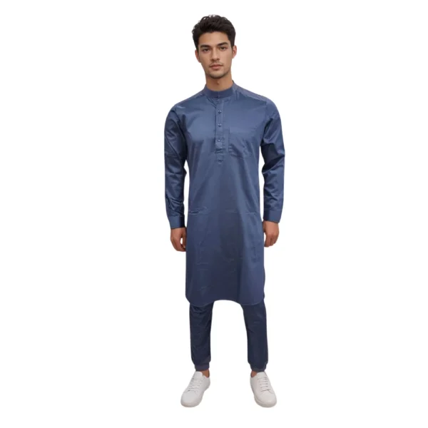 kurta pajama with ban collar