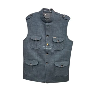 Charcoal Cheque Jacket for Men