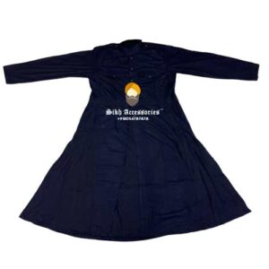 Dark Navy Blue Nihang Chola in Pure Cotton