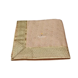 Gold Pink Rumala Sahib with Gotta Work- Double Set