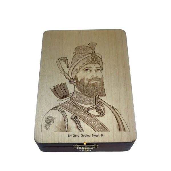 Guru Gobind Singh Ji Wooden Crafted Gutka Sahib Box