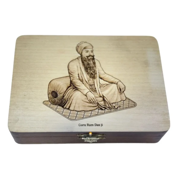 Guru Ram Das Ji Wooden Crafted Gutka Sahib Box