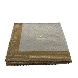 Ice Blue Rumala Sahib with Gotta Work- Double Set