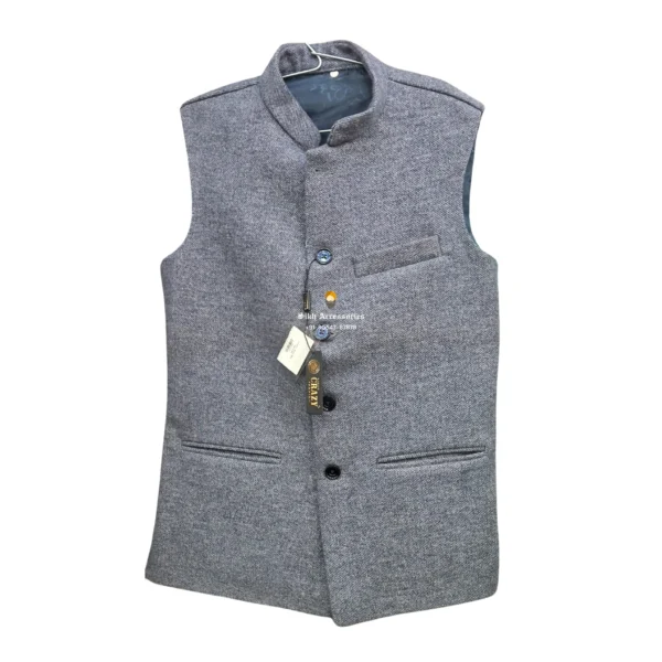 Jet Gray Plain Jacket for Men