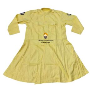 Lemon Yellow Nihang Chola in Poly Cotton