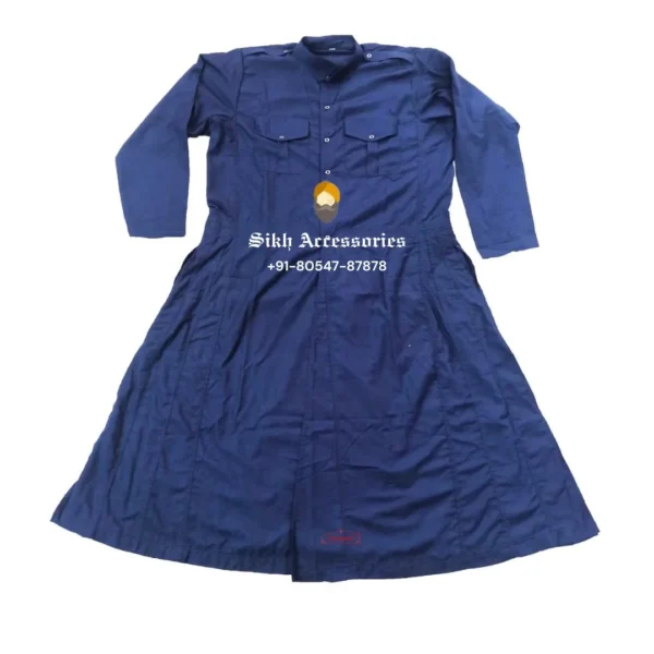 Navy Blue Giza Cotton Nihang Chola For Kids