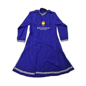 Royal Blue Embroidered Nihang Chola in Poly Cotton