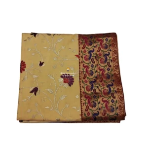 Yellow Rumala Sahib with Banarsi Work- Double Set