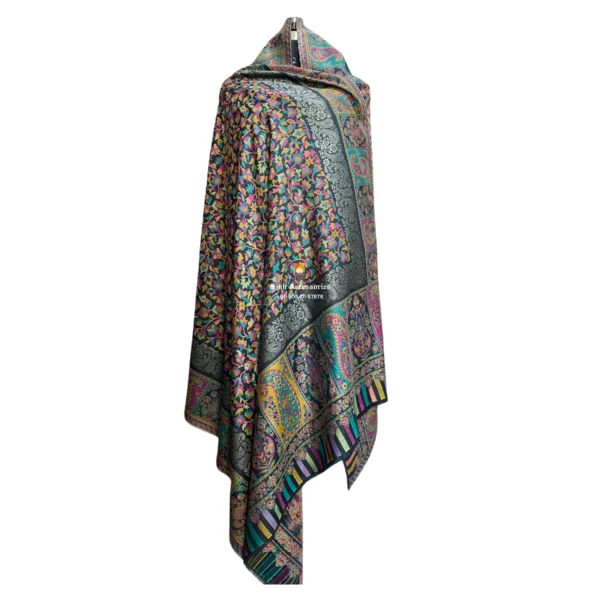 black-antique-modal-kani-stole-with-seven-shuttle-sari-thread-work