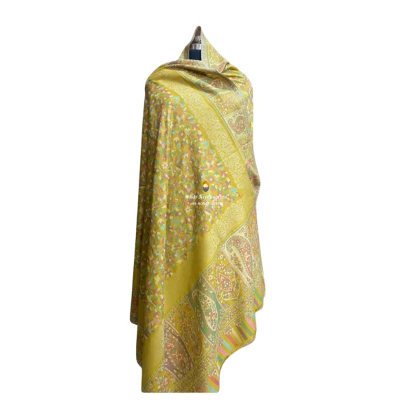 green-antique-modal-kani-shawl-with-seven-shuttle-sari-thread-work