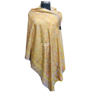 Yellow Fine Micro Modal Kani Shawls