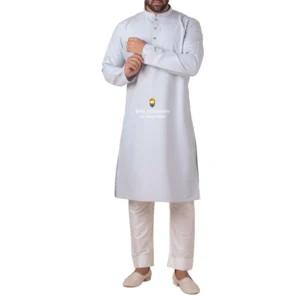 Marian Blue Kurta Pajama with Amritsari Collar