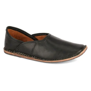 Black Rajasthani Style Leather Men's Jutti