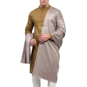 Brown Metal Plain Woolen Lohi for Men