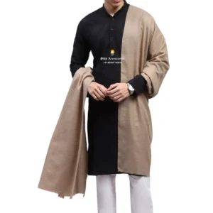 Cashmere Brown Plain Woolen Lohi for Men