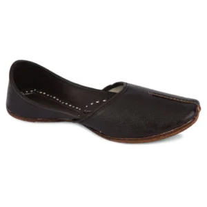 Dark Brown Handcrafted Leather Men's Punjabi Jutti