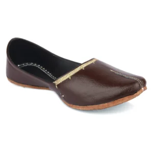 Ethnic Brown Handcrafted Men's Punjabi Jutti