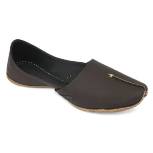 Ethnic Coffee Brown Handcrafted Men's Punjabi Jutti