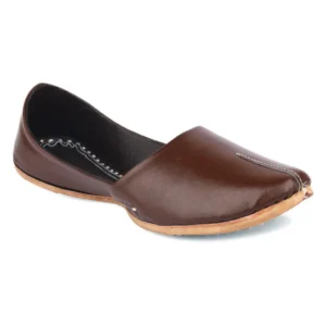 Ethnic Tuscan Brown Handcrafted Men's Punjabi Jutti