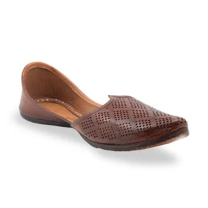 Royal Dark Brown Designer Men's Punjabi Jutti