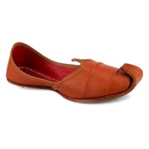Traditional Ochre Handcrafted Men's Punjabi Jutti