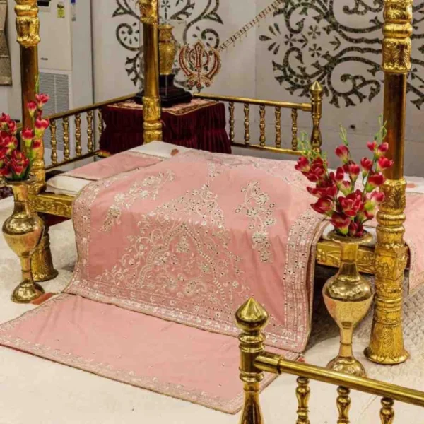 Baby Pink Color Rumala Sahib (Noor Theme) – Set of 4 Pieces
