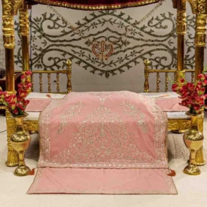 Baby Pink Color Rumala Sahib (Noor Theme) – Set of 4 Pieces