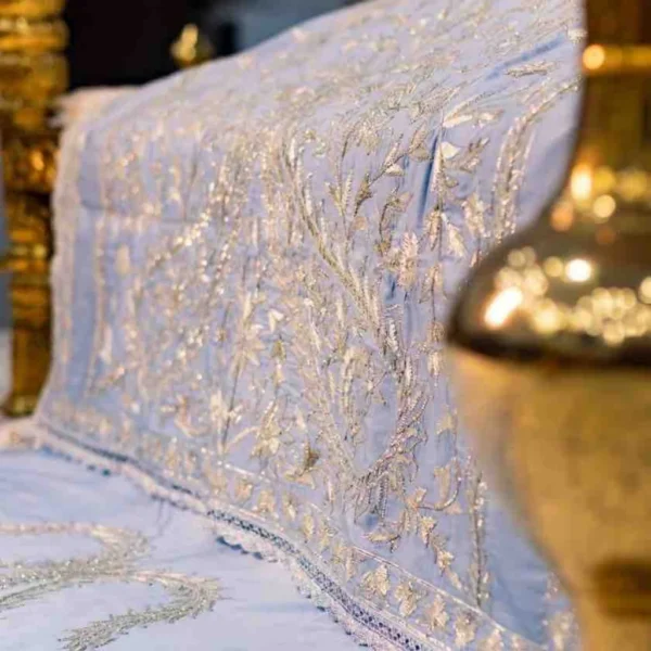 Blue Color Rumala Sahib (Gulshan Theme) – Set of 4 Pieces