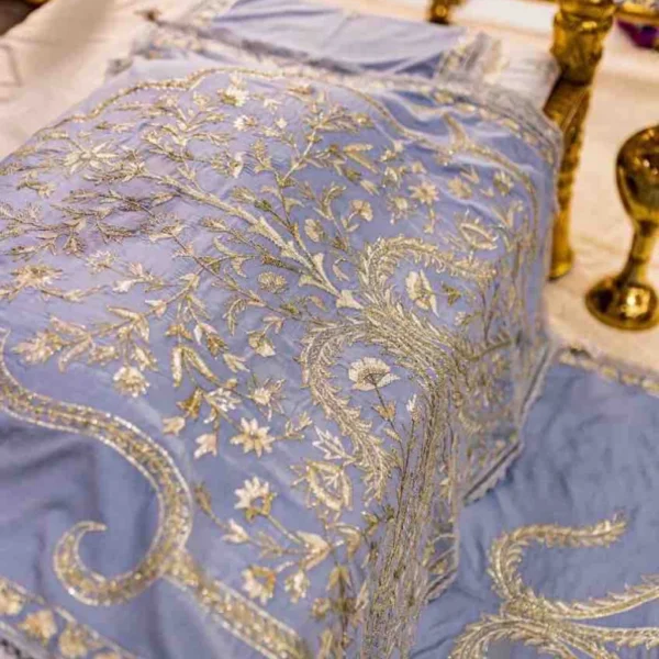 Blue Color Rumala Sahib (Gulshan Theme) – Set of 4 Pieces