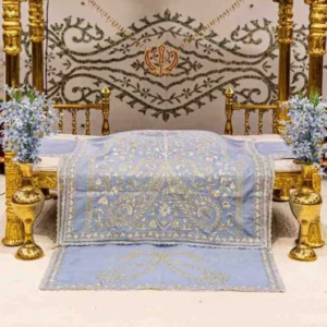 Blue Color Rumala Sahib (Gulshan Theme) – Set of 4 Pieces