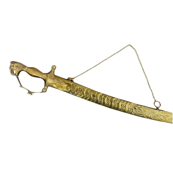 Brass Wedding Sword With Chain