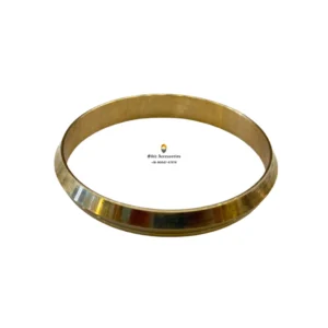 Light Weight Golden Shade Brass Kara With Curve Design