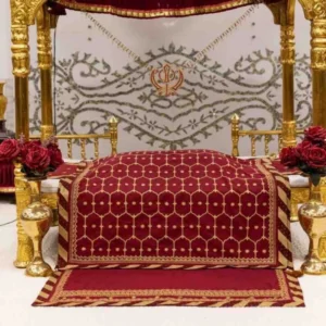 Maroon Color Rumala Sahib (Sargun Theme) – Set of 4 Pieces