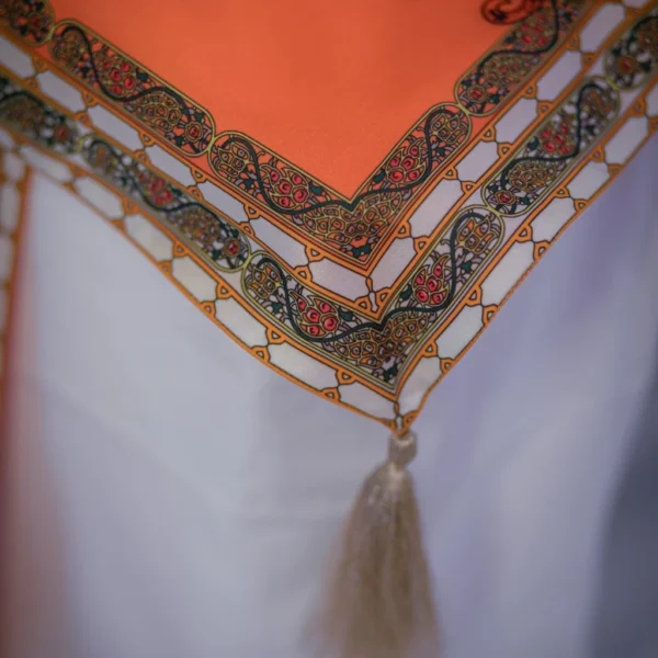 Orange Color Rumala Sahib Digital Print (Kamal Anoop Theme)