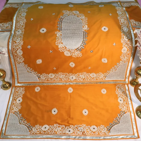 Orange Color Rumala Sahib (Harmehar Collection) – Set of 4 Pieces