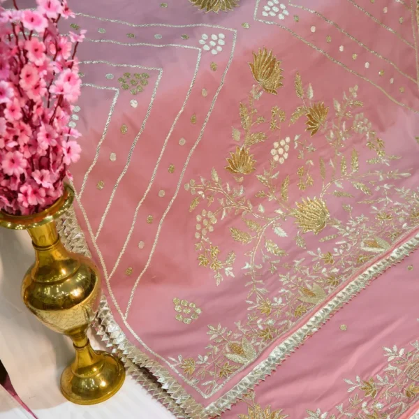 Pink Color Rumala Sahib (Jasmehar Theme) – Set of 4 Pieces - Image 3