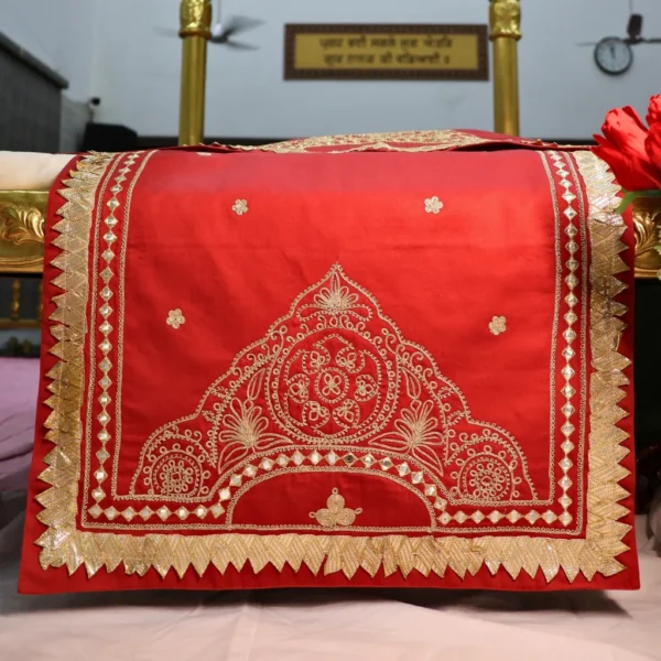 Red Color Rumala Sahib (Prabh Mehar Theme) – Set of 4 Pieces
