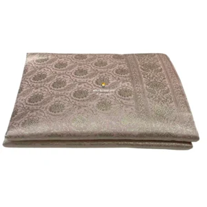Rose Gold Banarsi Handblock Print Rumala Sahib - Double Set