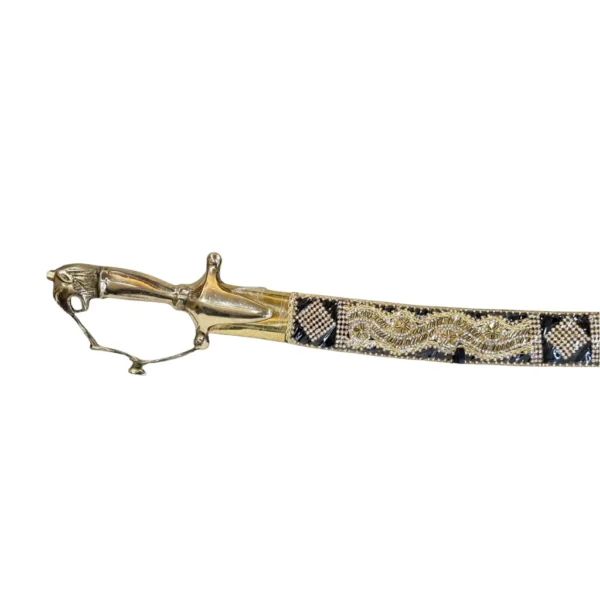 Black Wedding Sword With Tiger Handle