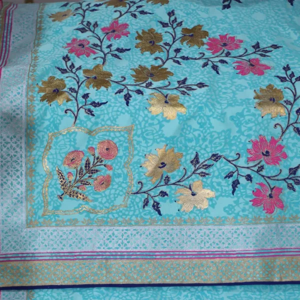 Blue Color Rumala Sahib (Neel Bagh Theme) – Set of 4 Pieces - Image 3