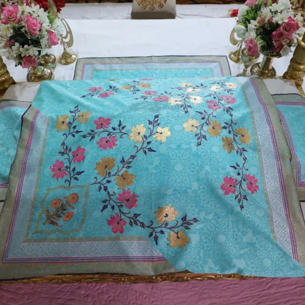 Blue Color Rumala Sahib (Neel Bagh Theme) – Set of 4 Pieces - Image 6