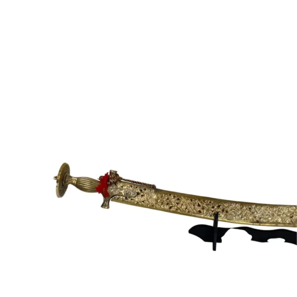 Brass Full Sword Wedding Sword With Round Handle - Image 2
