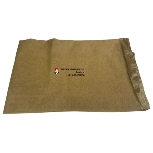 Camel Brown Tissue Hindu Wedding Turban