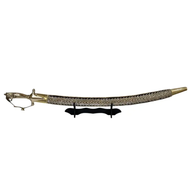 Dark Wine Wedding Sword With Tiger Handle