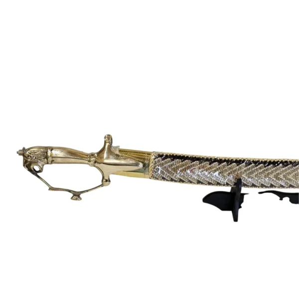 Dark Wine Wedding Sword With Tiger Handle - Image 2