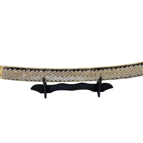 Dark Wine Wedding Sword With Tiger Handle - Image 3